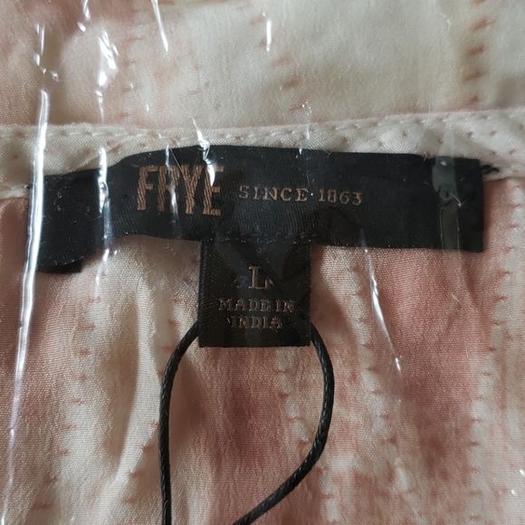 NEW IN PACKAGE Frye V-Neck Mauve Shibori Dress L - Picture 6 of 8